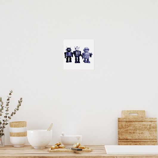 Blauposter Poster (Küche)