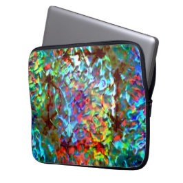 Blaupsychedelischer oder cybernetischer Meeresgest Laptopschutzhülle