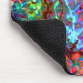 Blaupsychedelischer oder cybernetischer Meeresgest Mousepad (Ecke)