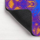 Blaupsychedelisches Muster Mousepad (Ecke)