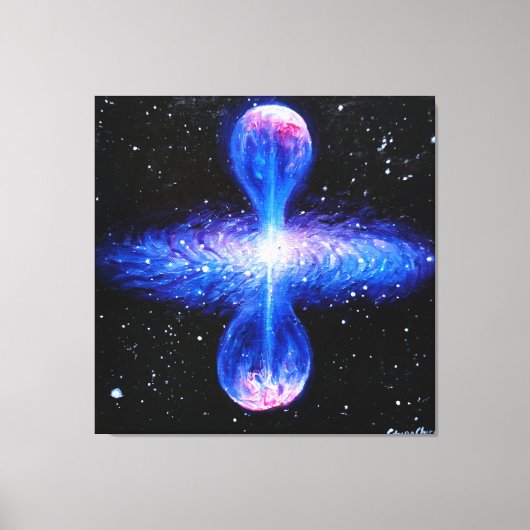 Blauquasar Leinwanddruck (Vorderseite)