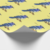 Blauracken Comic-Illustration Geschenkpapier (Ecke)