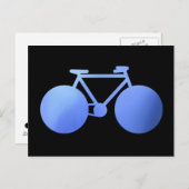 Blaurad Postkarte (Vorne/Hinten)