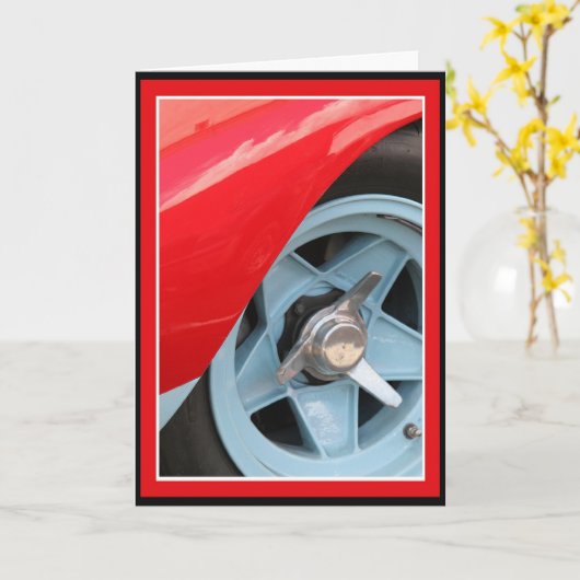 Blaurad und Knockoff Karte (Gelbe Blume)