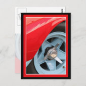 Blaurad und Knockoff Postkarte (Vorne/Hinten)