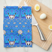 Blaurastermatrix Handtuch (Viertel Falte)