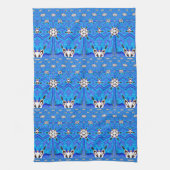 Blaurastermatrix Handtuch (Vertikal)