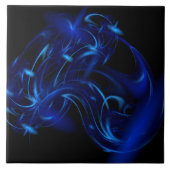 Blaurauchdesign Fliese (Vorderseite)