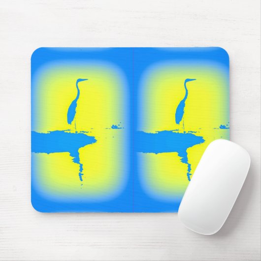 Blaureiher Mousepad (Mit Mouse)