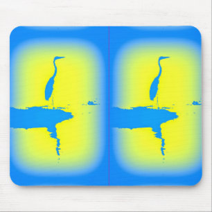 Blaureiher Mousepad
