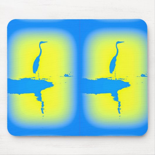 Blaureiher Mousepad (Vorne)