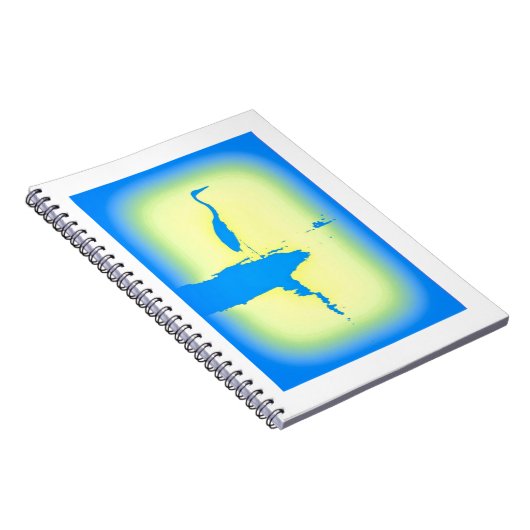 Blaureiher Notizblock (Rechte Seite)