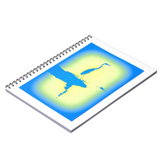 Blaureiher Notizblock (Linke Seite)