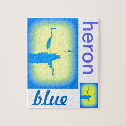 Blaureiher Puzzle (Vertikal)