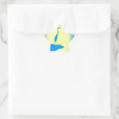 Blaureiher Stern-Aufkleber (Tasche)