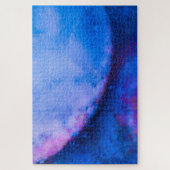 Blaurosa Abstrakt nicht möglich Puzzle (Vertikal)