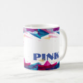 Blaurosa Bildformen Kaffeetasse (VorderseiteRechts)
