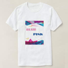 Blaurosa Bildformen T-Shirt