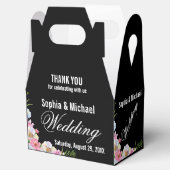 Blaurosa Blume Hochzeit Geschenkschachtel (Geöffnet)