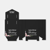 Blaurosa Blume Hochzeit Geschenkschachtel (Ungefaltet)