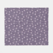 Blaurosa Böhmische Lüsternmuster Fleecedecke (Vorderseite (Horizontal))