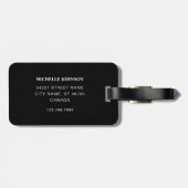 Blaurosa gestrichene Gepäckmarke Gepäckanhänger (Rückseite horizontal)