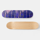 Blaurosa gestrichene Skateboard (Horizontal)