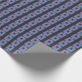 blaurosa Kette Geschenkpapier (Ecke)