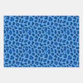 Blaurosa Leopard-Leopard-Muster Geschenkpapier Set (Vorderseite 2)