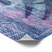 Blaurosa Liebe-Plakatdruck Poster (Ecke)
