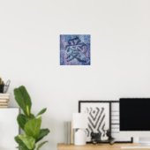 Blaurosa Liebe-Plakatdruck Poster (Heimbüro)