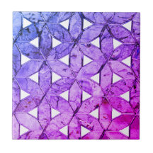 Blaurosa lila Blume des Lebens, ängstliche Geometr