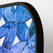 Blaurosa lila Blume des Lebens erschreckte Geometr Pickleball Schläger (Linke Seite)