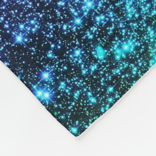 Blaurosa Lila Sparkle Blanket Fleecedecke (Ecke)