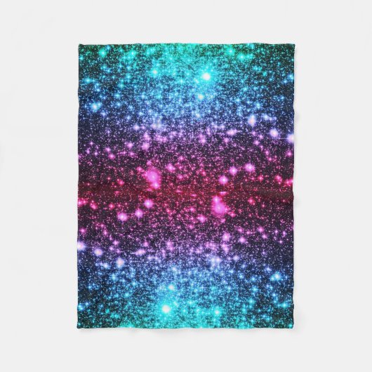 Blaurosa Lila Sparkle Blanket Fleecedecke (Vorderseite)