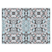 Blaurosa Mocha Schwarzes Farbmuster Tischdecke (Vorderseite (Horizontal))