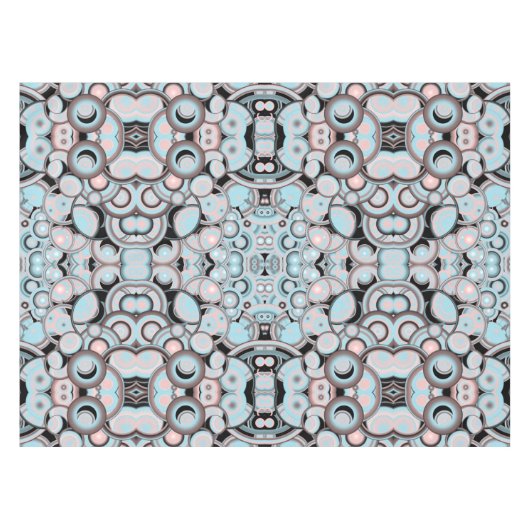 Blaurosa Mocha Schwarzes Farbmuster Tischdecke (Vorderseite (Horizontal))