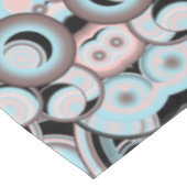 Blaurosa Mocha Schwarzes Farbmuster Tischdecke (Schrägansicht)