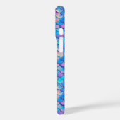 Blaurosa Neonskala Case-Mate iPhone Hülle (Rückseite / Links)