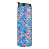 Blaurosa Neonskala Thermosbecher (Nach rechts gedreht)