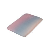 Blaurosa Ombre Gradient Blur Abstract Design Badematte (Schrägansicht)