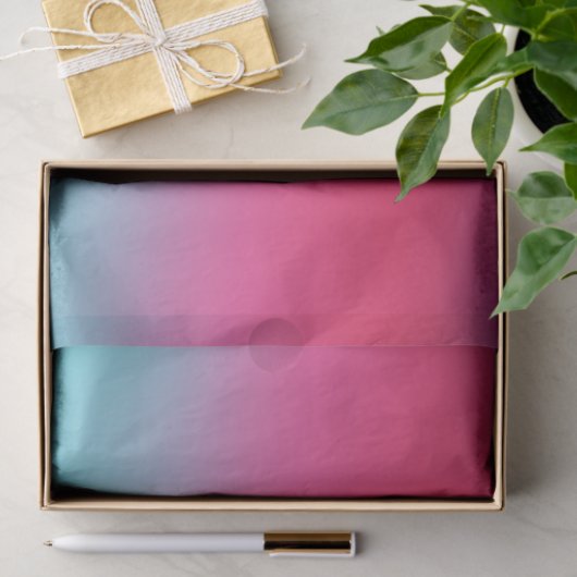 Blaurosa Ombre Gradient Blur Abstract Design Seidenpapier (Geschenk)