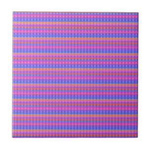 Blaurosa Orangefarbene Linde Fliese