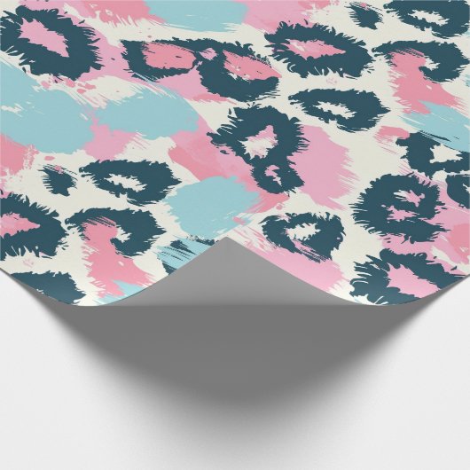 Blaurosa Pastellgelenke Geschenkpapier (Ecke)