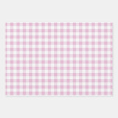 Blaurosa Schwarzes Buffalo Kariert Nahtlos geprüft Geschenkpapier Set (Vorderseite 3)