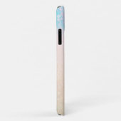 *~* Blaurosa Sparkle Gold Glitzer Mermaid Initial Case-Mate iPhone Hülle (Hinten/Rechts)