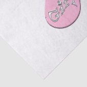 Blaurosa Storchen Seidenpapier (Detail)