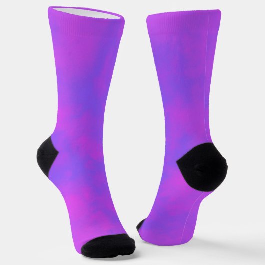 Blaurosa Sturmwolken Socken (Gewinkelt)