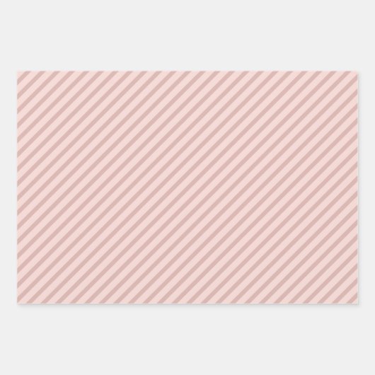 Blaurosa und gelbe Diagonalstreifen Geschenkpapier Set (Vorderseite 3)