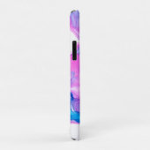 Blaurosa und lila Geofarbenstruktur Case-Mate iPhone Hülle (Hinten/Rechts)